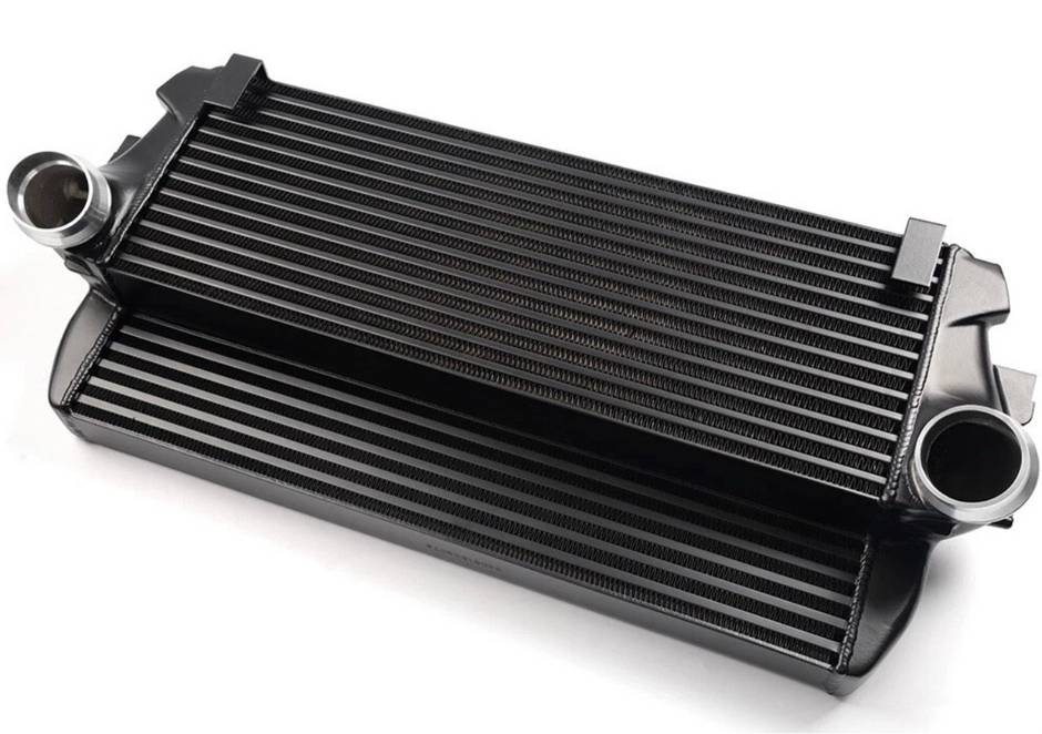 Upgraded 5” Stepped Front Intercooler Black for M2, M235i, 335i, 435i, 535i, 640i