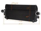 Upgraded 5” Stepped Front Intercooler Black for M2, M235i, 335i, 435i, 535i, 640i